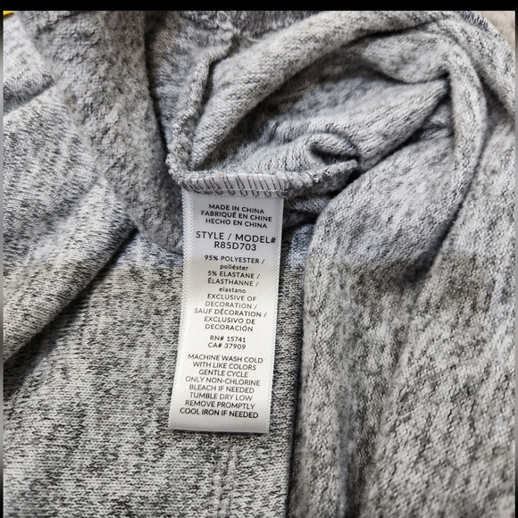 Splendid Longsleeve Tight Knit Pullover Sweater Tee Shirt Gray Size L - Picture 5 of 6